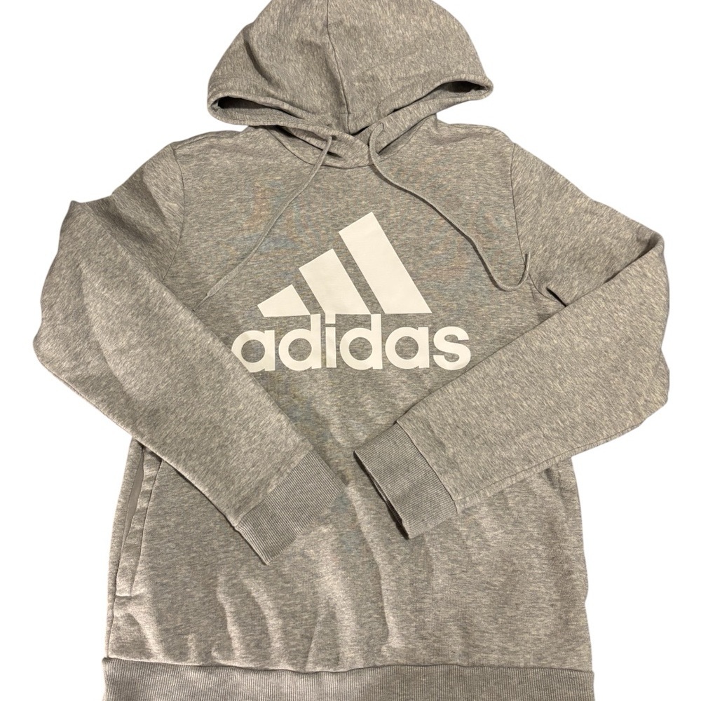 Adidas Women’s Gray Hoodie with Logo